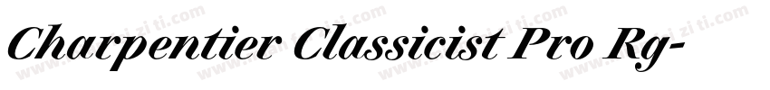 Charpentier Classicist Pro Rg字体转换